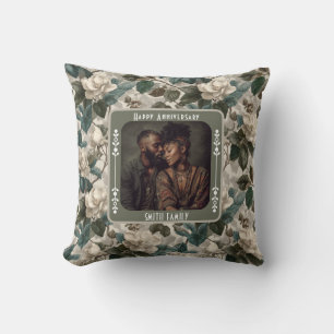 Cute Couple 25Th Anniversary Throw Pillow