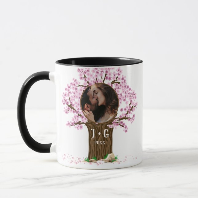Cute Couple Custom Photo  Mug (Left)