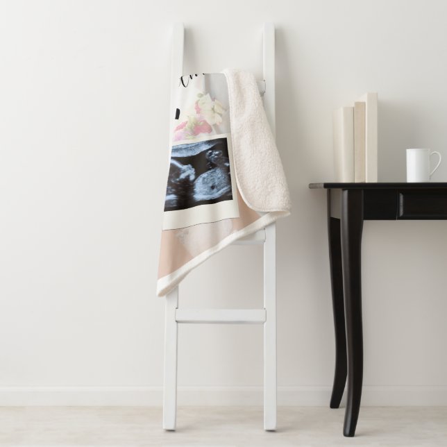 Cute Couple Custom Photo Sherpa Blanket (In Situ)