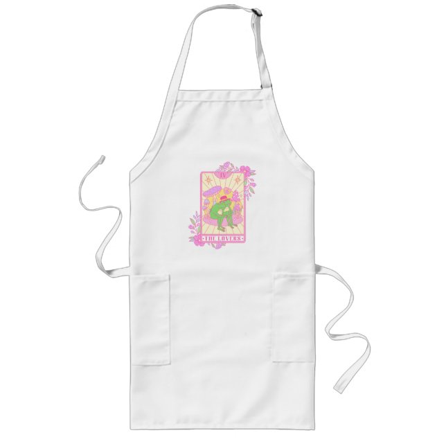 Cute Couple Frog - The Lovers Long Apron (Front)