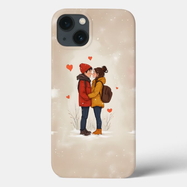 Cute Couple iPhone Case (Back)