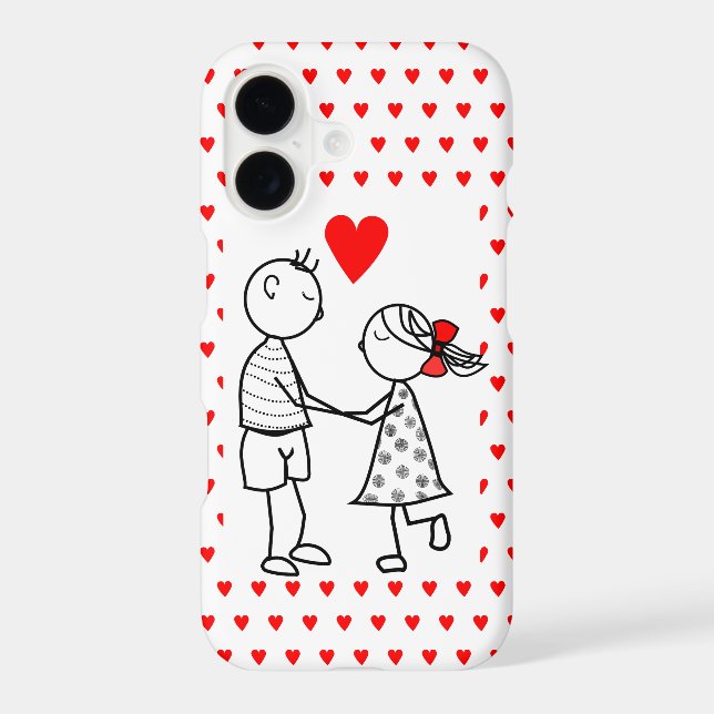 Cute Couple iPhone Case (Back)