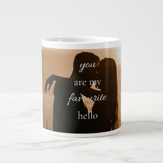 Cute Couple Love Gift-Mug Large Coffee Mug (Front)