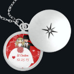 Cute Couple Musical Wedding 1st Christmas Necklace<br><div class="desc">Embroidered Wedding Accessories T-shirts,  Jackets,  Hoodies,  Totes,  Handbag,  Bags,  Hats,  and More  Customize to Cover Everyone in Your Party - Wedding Party T-shirt For All Members of the Party Groom T-shirts Bestman T-shirts Groomsman T-shirts Usher T-shirts Ring Bearer T-shirts-</div>