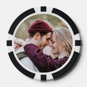 Cute Couple Photo  Poker Chips