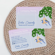 Cute Couple Playful Parrots Frame Counselor
