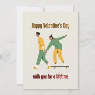 Cute Couple Valentine's Day Holiday Card