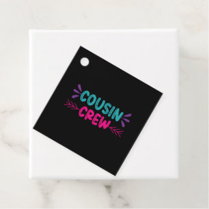 Cute Cousin Crew Favour Tags