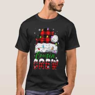 Cute Cousin Crew Hat Santa Buffalo Matching Family T-Shirt