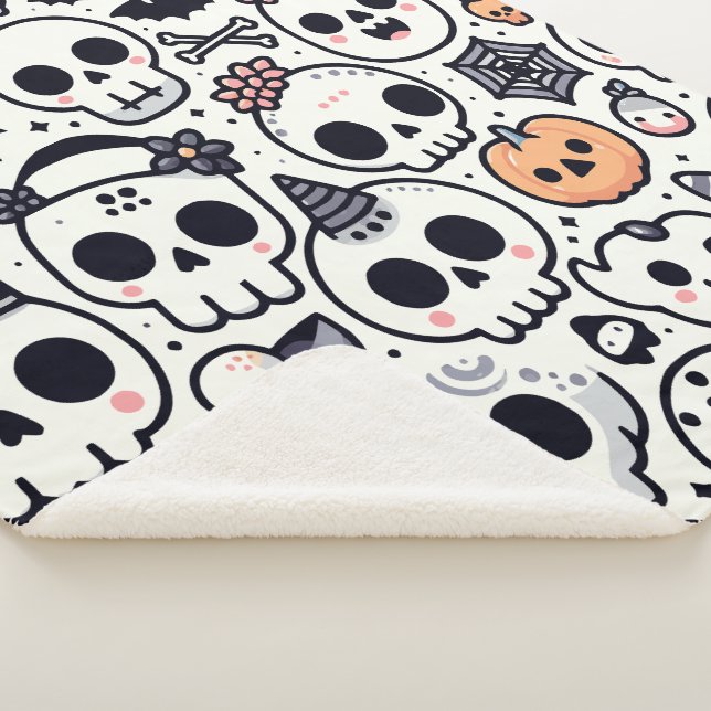 Cute couverture crâne halloween (3/4)