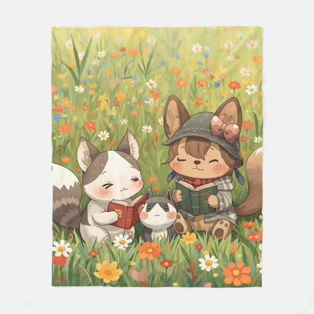 Cute couverture en polaire (Devant)