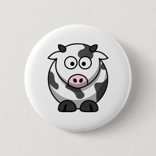 Cute Cow 2 Inch Round Button