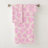 Cute Cow Animal Print Pattern Aesthetic Pink