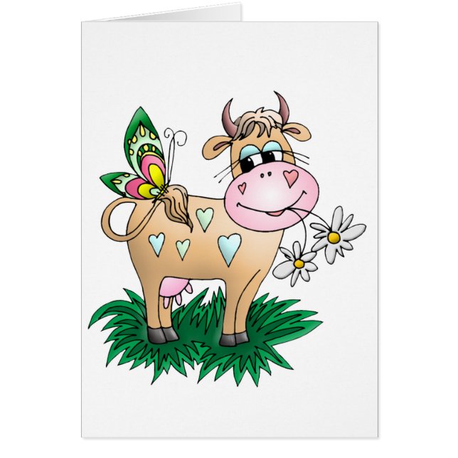 Cute Cow & Butterfly (Front)
