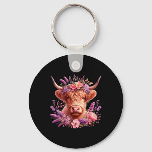 Cute Cow Byby Valentine Lover Love  Keychain