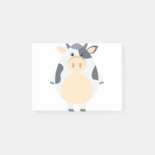 Cute cow cartoon post-it notes