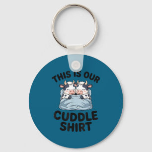 Cute Cow Couple This Is Our Cuddle Keychain