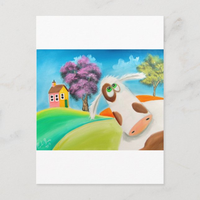 CUTE COW FACE Gordon Bruce art Postcard (Front)