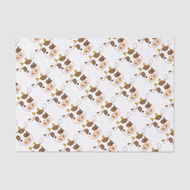 cute cow face tissue paper (Front)