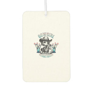 Cute Cow Girl Horse Riding Cowgirl Sunset Rider _4 Air Freshener