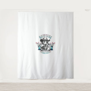 Cute Cow Girl Horse Riding Cowgirl Sunset Rider _4 Tapestry