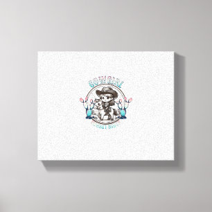 Cute Cow Girl Horse Riding Cowgirl Sunset Rider _7 Canvas Print
