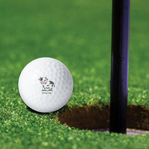 Cute Cow Golf Balls