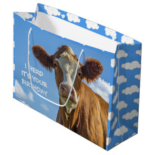 Cute Cow I Herd c'est votre grand sac cadeau d'ann