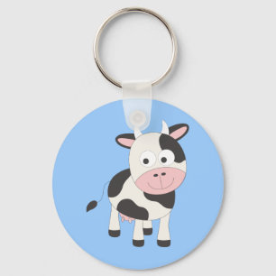 Cute cow keychain