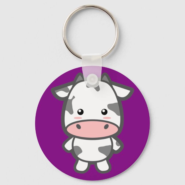 Cute Cow Keychain (Front)