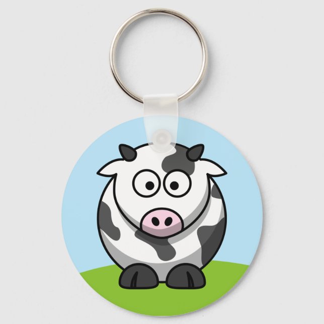 Cute Cow Keychain (Front)