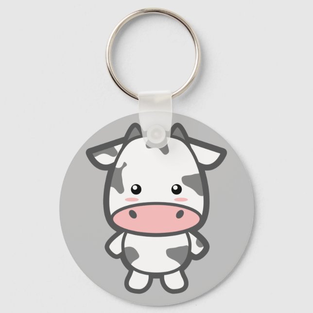 Cute Cow Keychain (Front)