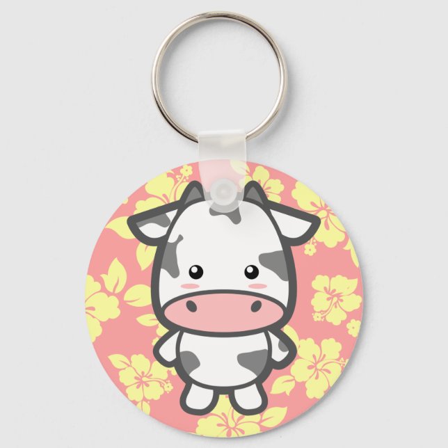 Cute Cow Keychain (Front)