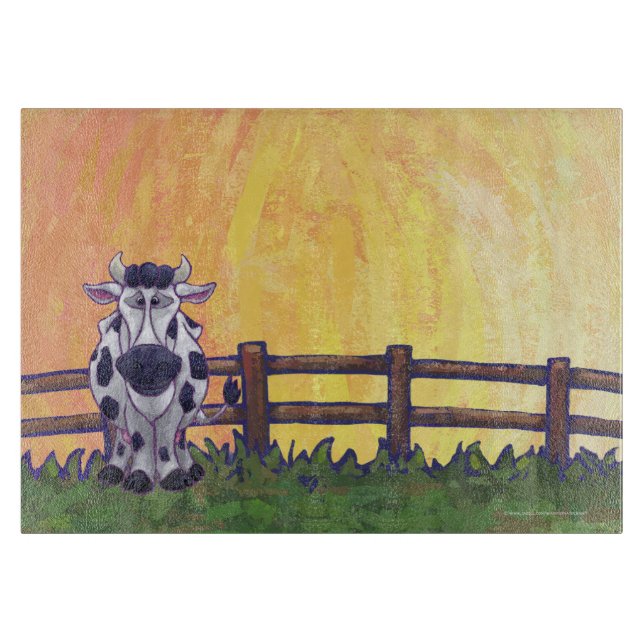 Cute Cow Kitchen Accessories Cutting Board (Front)