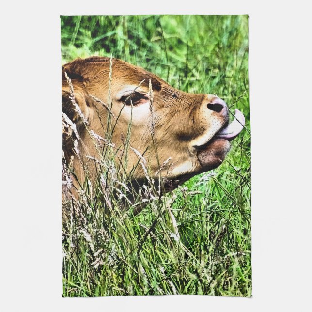 CUTE COW KITCHEN TOWEL (Vertical)