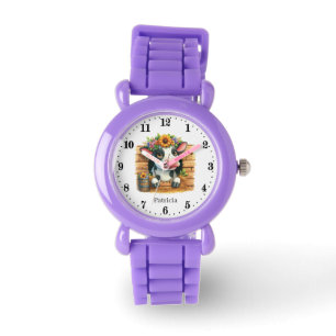 Cute cow lovers add name watch