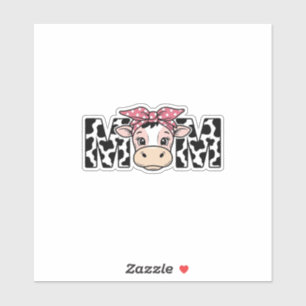 Cute Cow Mom Bow Graphic Design_1