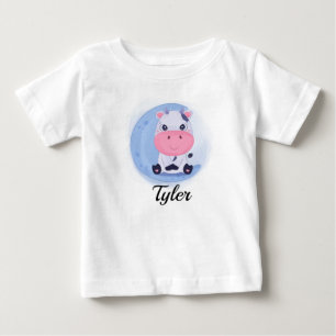 Cute Cow Personalized Baby T-Shirt