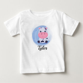 Cute Cow Personalized Baby T-Shirt