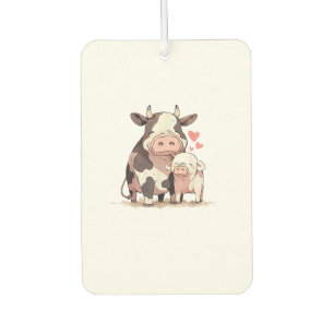 Cute Cow & Pig Love Air Freshener