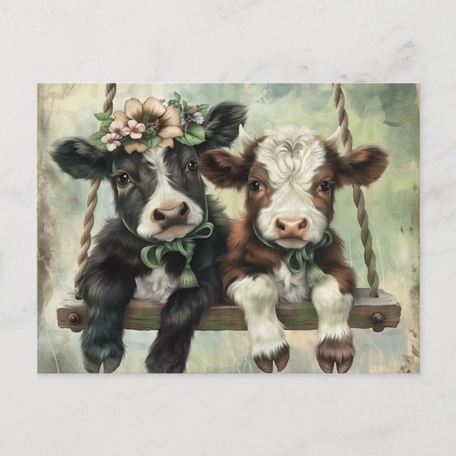 Cute cow postcard (Front)