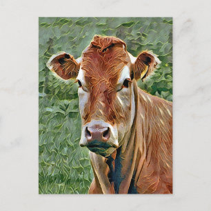 CUTE COW POSTCARD