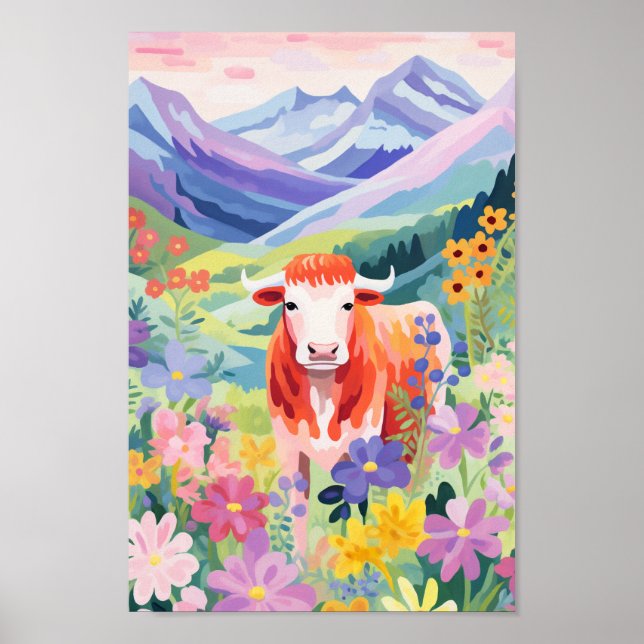 Cute Cow Poster (Front)