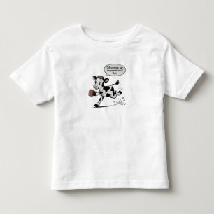 Cute Cow Responsibility Toddler tShirt