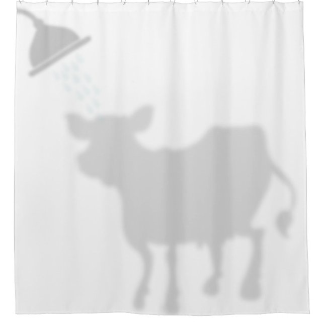 Cute Cow Shadow Silhouette Shadow Buddies Shower (Front)