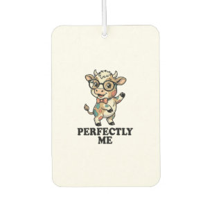 Cute Cow Shirt With Glasses Perfect Vibes Air Freshener