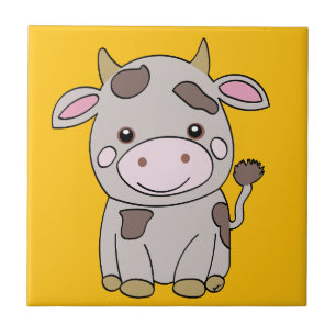 Cute cow tile