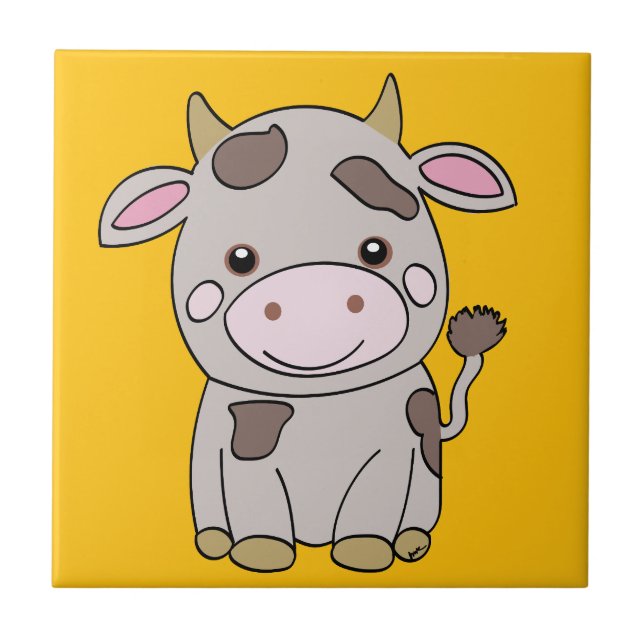 Cute cow tile (Front)