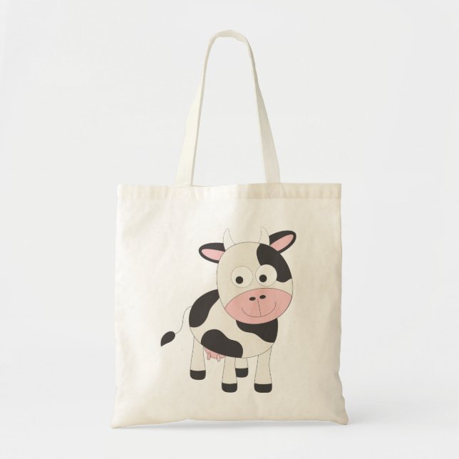Cute cow tote bag (Front)