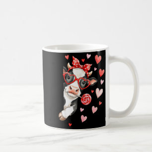 Cute Cow With Hearts &amp; Candy - Valentine Cow F Coffee Mug